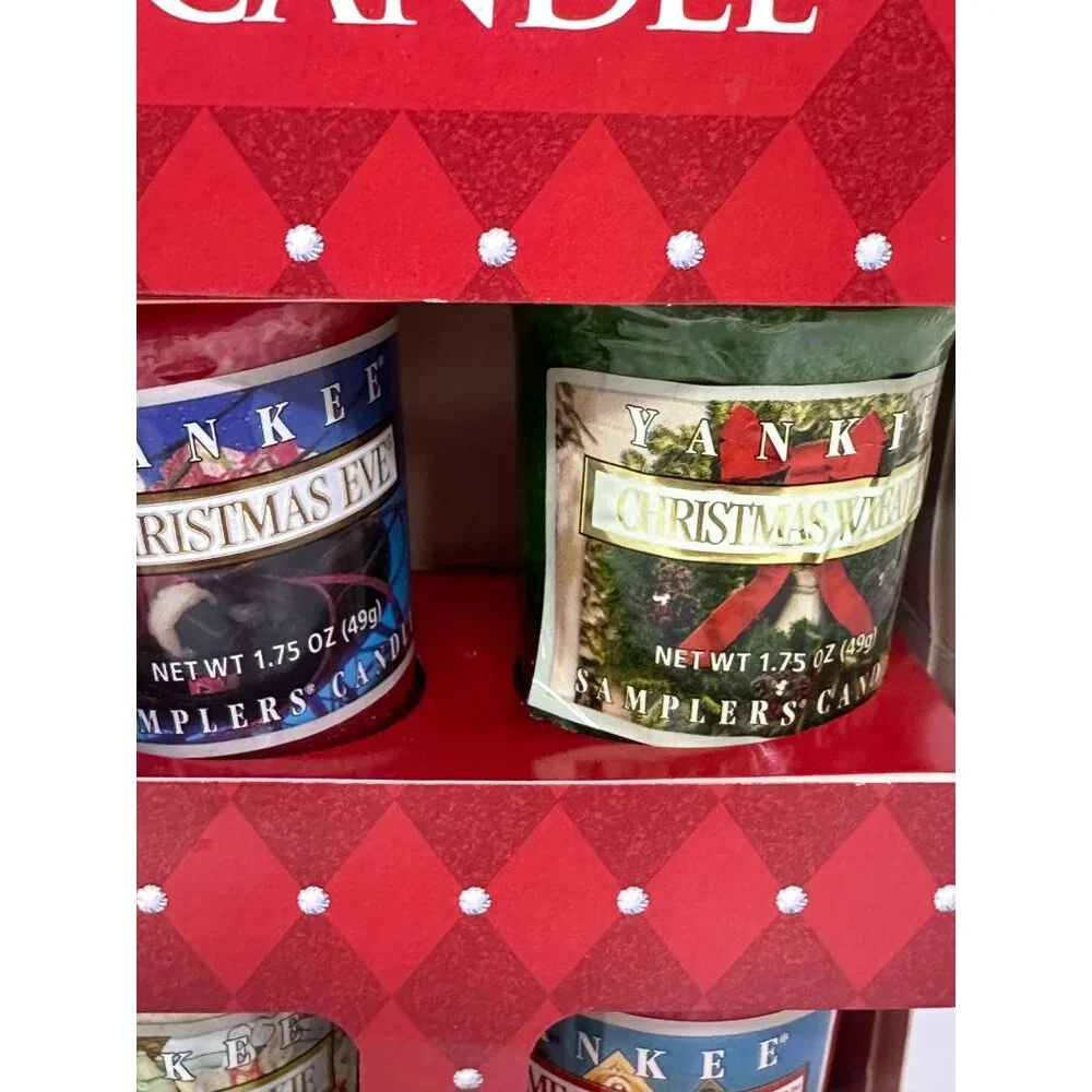 NIB Retired Yankee Candle Holiday Christmas 5 Votive‎ Candle Boxed Gift Set 2006